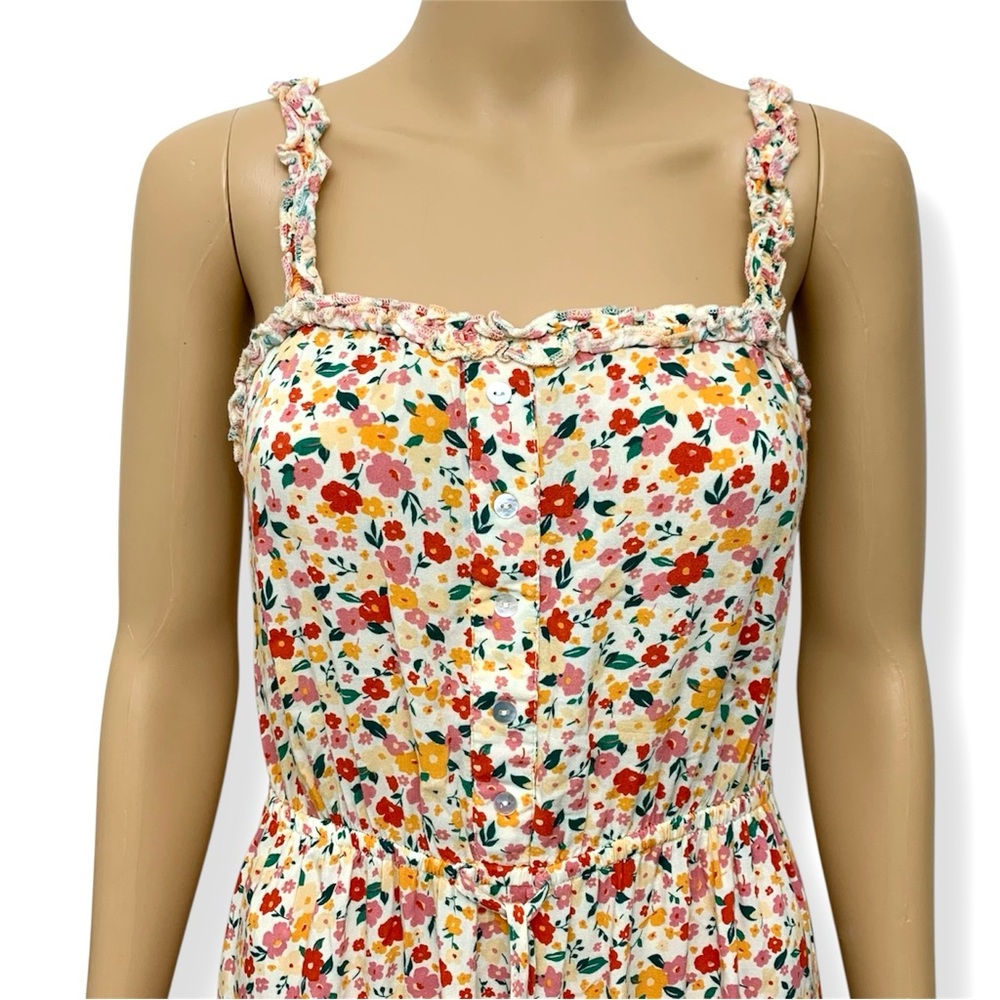 Indigo Rose Floral Tiered Summer Maxi Dress Women’s size S - Picture 3 of 12